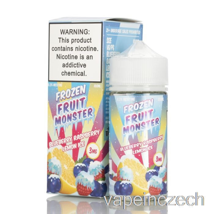 Ledová Borůvka Malina Citron - Mražené Ovoce Monster - 100ml 6mg Vape Bez Nikotinu